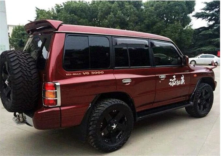 Для Mitsubishi PAJERO V33 спойлер 2001-2005 V33 спойлер высокое качество абс материал заднее крыло праймер цвет задний спойлер