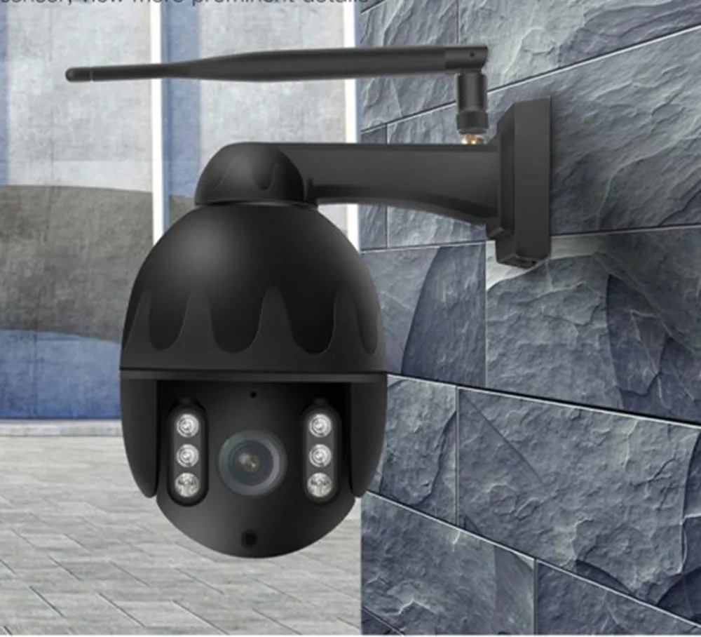2MP 1080 P Беспроводная PTZ камера Авто фокусное 4X зум наружная Водонепроницаемая скоростная купольная камера