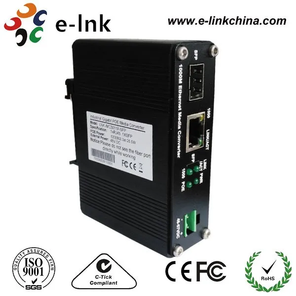10/100 промышленные термоконвертеры PoE для медиа конвертеров / + Ethernet волоконно