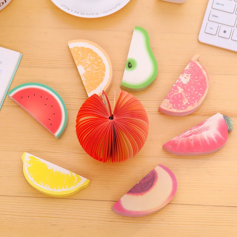 Корейские канцелярские Kawaii планировщик наклейки милые фрукты блокноты бумажные заметки милые наклейки