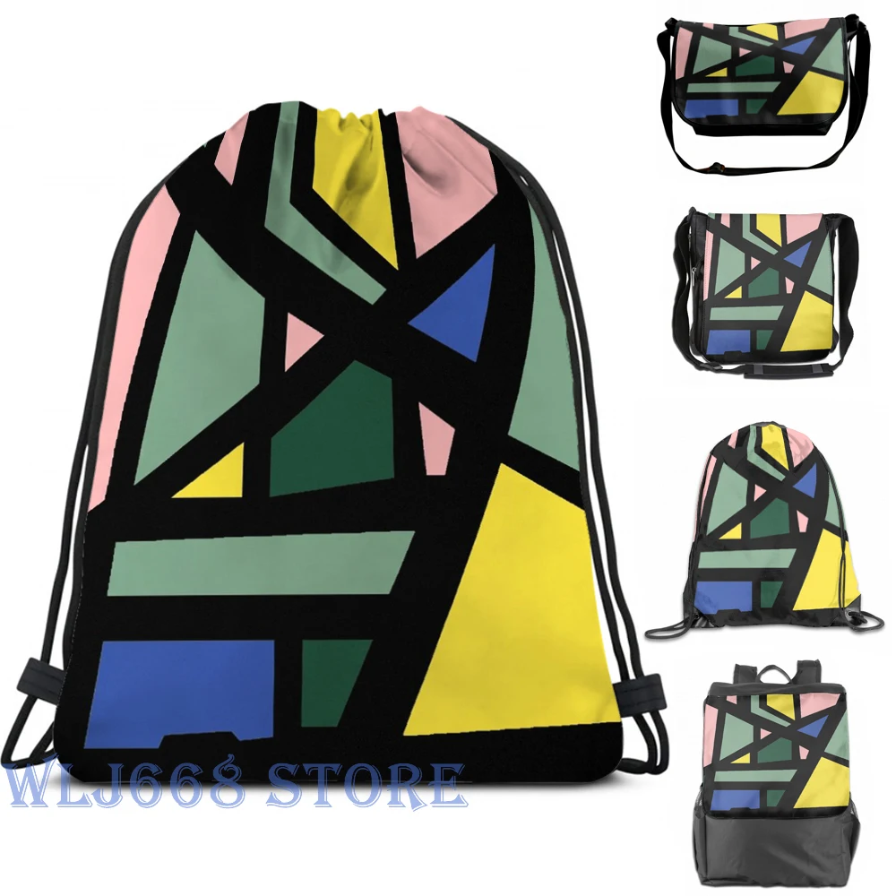 Забавные сумки через плечо с графическим принтом для женщин Абстрактный Mondrian 01