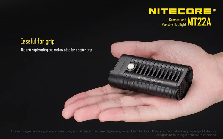 NITECORE MT22A 260 люменов CREE XP-G2(S3) светодиодный светильник, вес, размер ладони, портативный светильник-вспышка