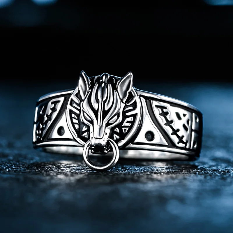 Final Fantasy Ring S925 Серебряная Игра Волк винтажные мужские женские кольца костюм