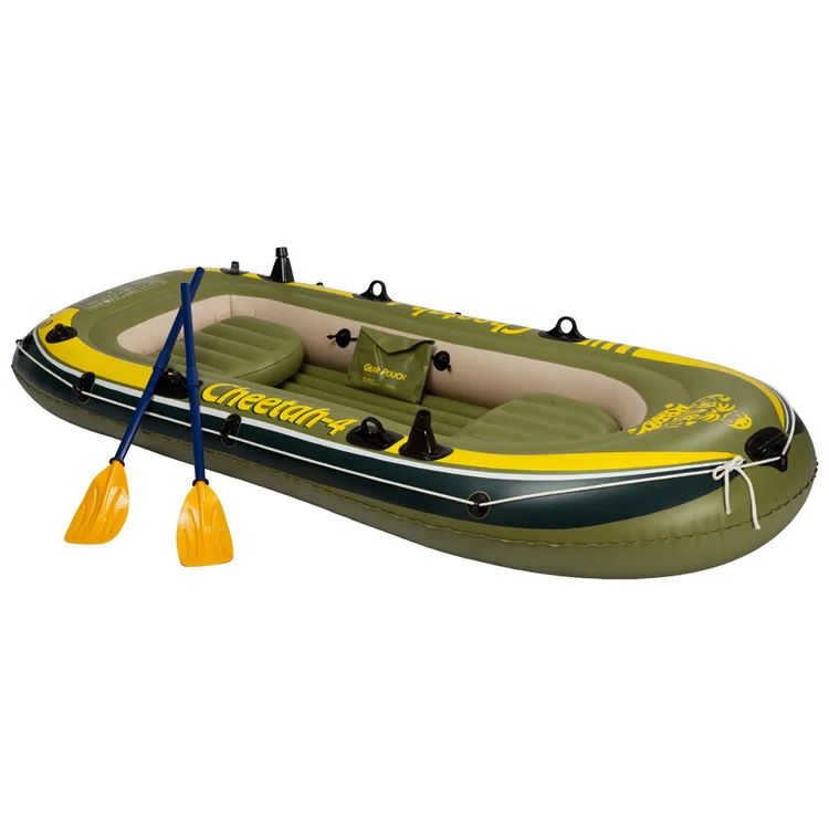 

4-persons inflatable fishing boat 0.6mm PVC fishing inflatable boat rubber Drifting boat Canoeing kayak pool Water-skiing float