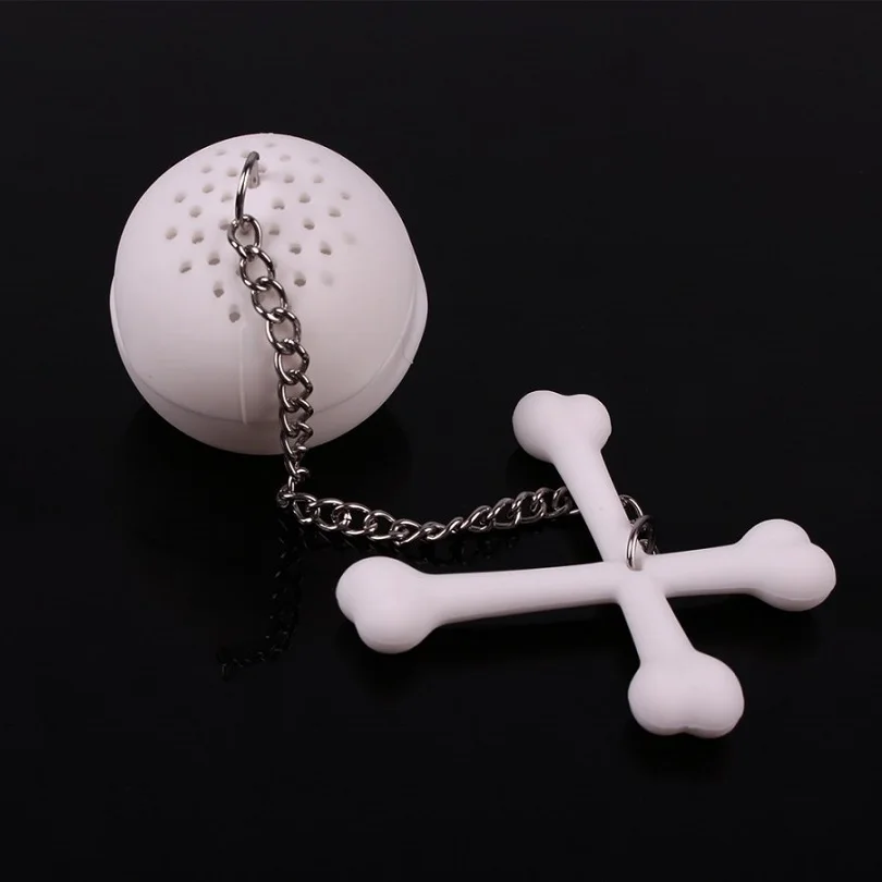 Cute Skull Crossbones Silicone Tea Infuser Strainers Filter by MOFUNYO: Perfect for Brewing Your Favorite Tea image 2