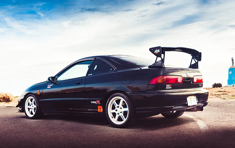 Автомобильные аксессуары для Honda 94-01 Integra DC2 углеродного волокна D5 Стиль задний спойлер GT Глянцевая волокна багажник комплект крыла Комплект гоночный лезвие