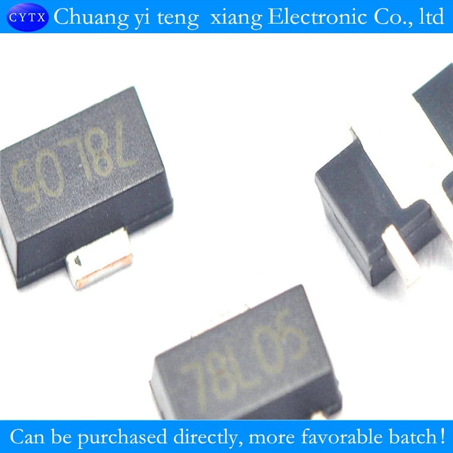 

SMT stabilivolt 78 l05 SOT89 three-terminal voltage 5Vto 5V(100 PCS/lot)