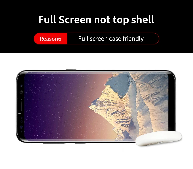 3D полноэкранная жидкая полная клеевая пленка из закаленного стекла для samsung Galaxy Note9 полноэкранное покрытие жидкая УФ-защита экрана