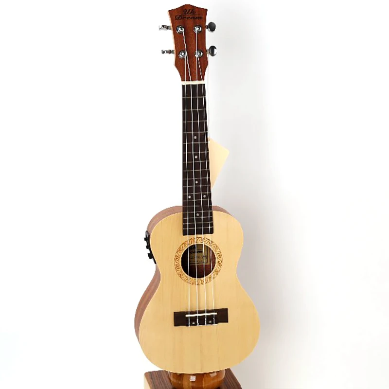 Музыкальные инструменты 23 дюйма четыре струны укулеле гитара 17 ладов арочная
