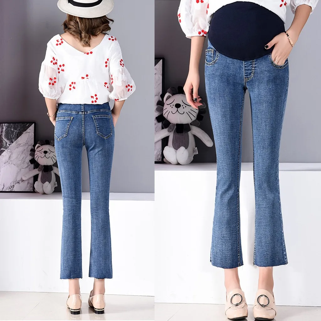 SAGACE джинсы для беременных женщин Одежда брюки кормящих джинсовые s|Джинсы| |