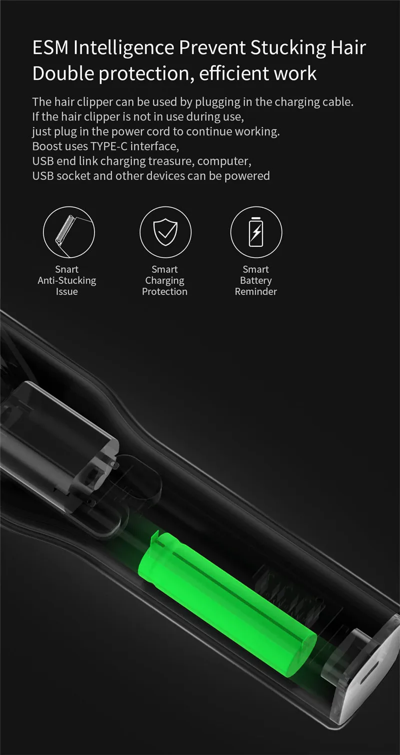 Машинка для стрижки волос USB перезаряжаемая двухскоростная керамическая машинка для стрижки волос триммер для волос детская машинка для стрижки волос