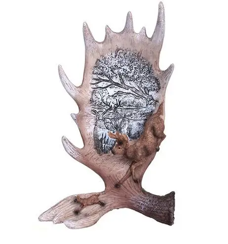 Рог лесного оленя украшение для дома в американском стиле бара окна стола