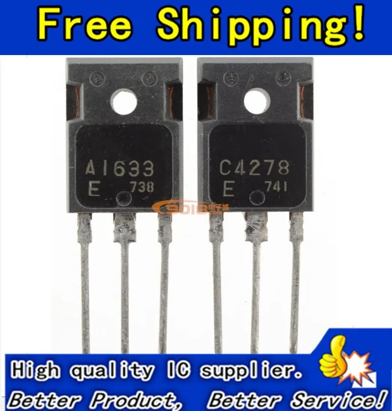 

Бесплатная доставка 4/шт. 2 пары A1633 C4278 2SA1633 2SC4278