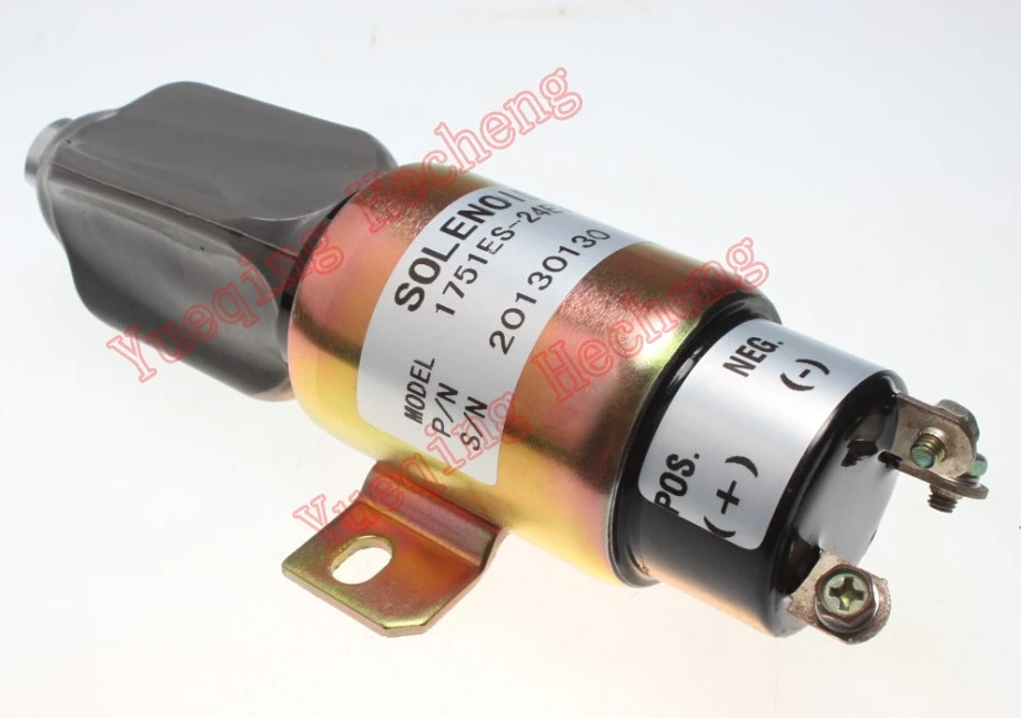 Соленоид отключения экскаватора 1751ES 24E7U1B1S5 3864274 24 В|excavator hyundai|excavator caterpillarsolenoid
