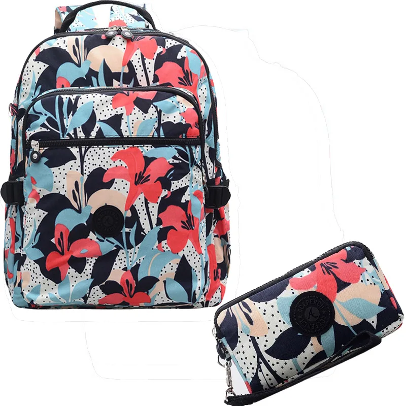 Школьный рюкзак ACEPERCH для девочек-подростков, женский рюкзак Mochila Feminina, Женский нейлоновый водонепроницаемый рюкзак для ноутбука - Цвет: 7
