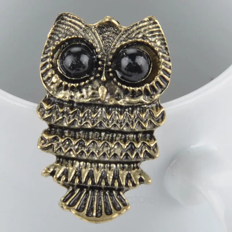 2015 мода старинных сова с глаз сплава кольцо серебро бронза палец для женщин 1 шт.