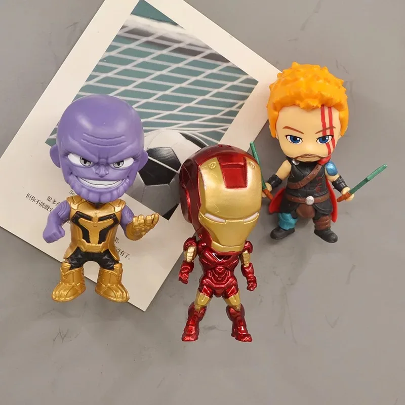 6 шт./лот Мультяшные Мстители серии аниме персонажи Marvel Hero магниты на холодильник игрушечные фигурки магниты для украшения