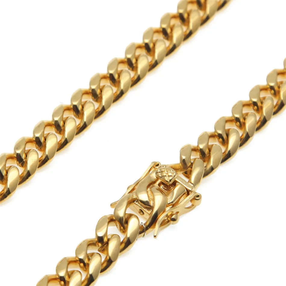 Мужская цепочка из нержавеющей стали 8 мм 10/12/14 мм|silver men|link chainchain stainless steel |