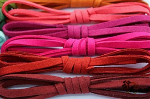 17 цветов искусственная замша шнур кружево кожа провод нить/кружево/полоски 5 мм