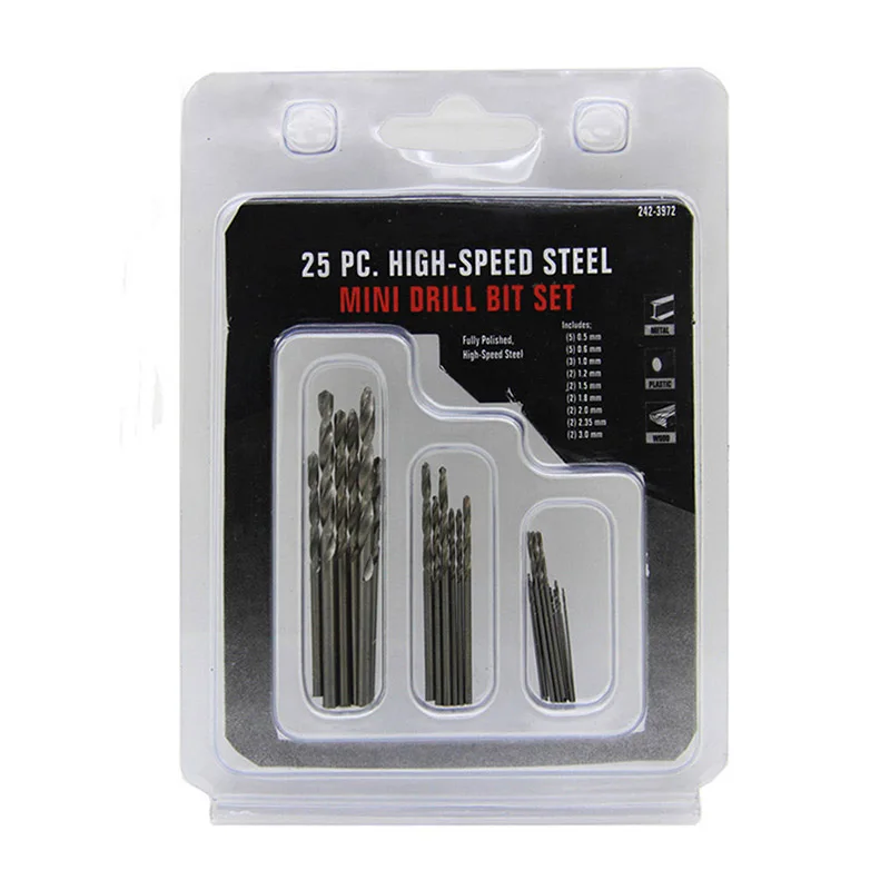 Набор фрез из быстрорежущей стали 25 шт.