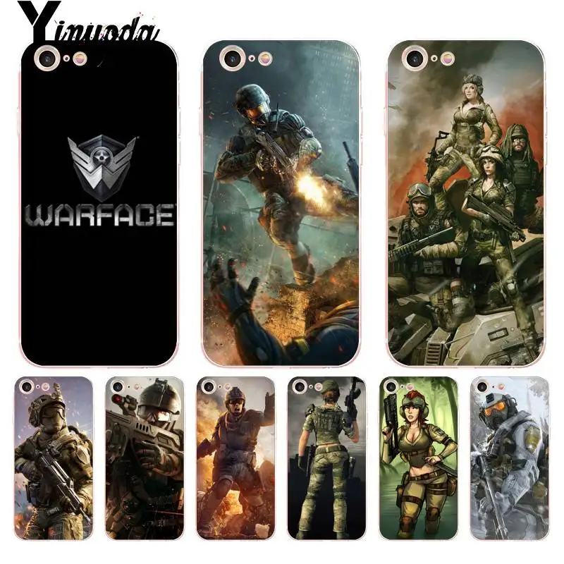 Чехол Yinuoda для iphone 7 6 X милые аксессуары телефонов Warface чехол iPhone 8 6S Plus 5 5S SE 5C XS XR