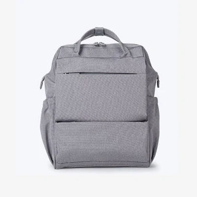 Оригинальная многофункциональная сумка для детских подгузников Xiaomi, рюкзак для кормления, 20л, встроенная сумка с изоляцией молока для мамы, папы, путешествий - Цвет: gray
