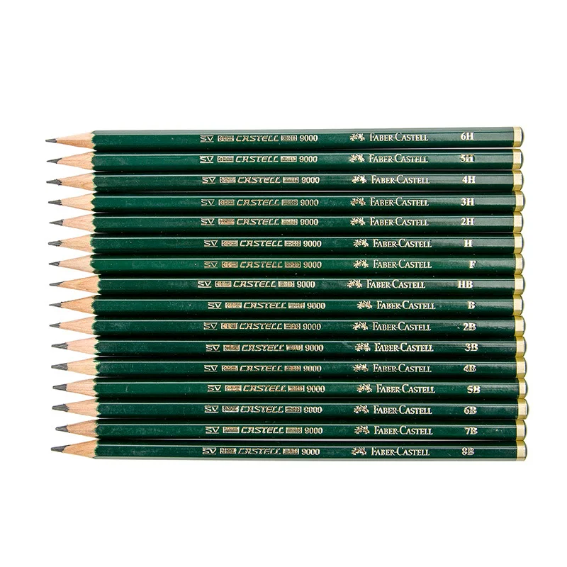 Faber Castell 16 шт. карандаш для рисования 8B 7B 6B 5B 4B 3B 2B B HB F H 2H 3H 4H 5H 6H Стандартные Карандаши для школьных эскизов набор карандашей