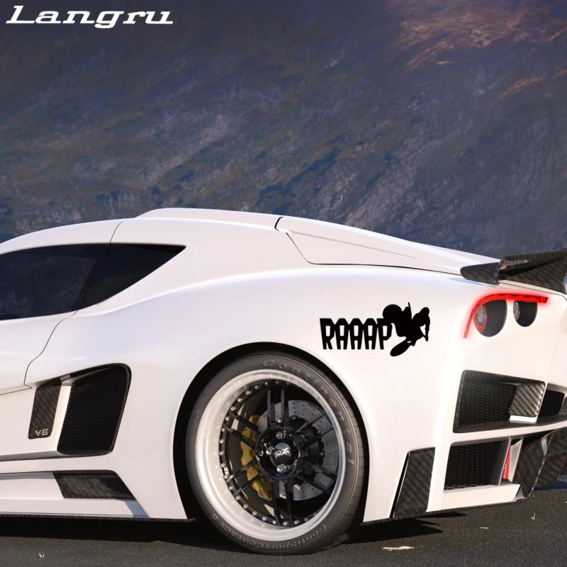 Langru горячая Распродажа индивидуальная виниловая наклейка на Байк Braaap
