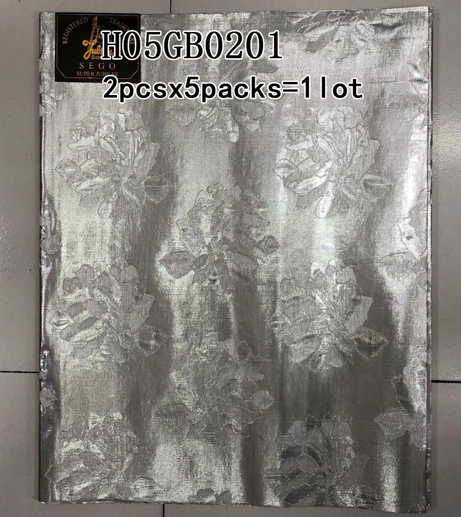 Горячие серебро Sego headtie с аппликацией цветок модель Шестерни сего Gele &amp Ipele HeadTie