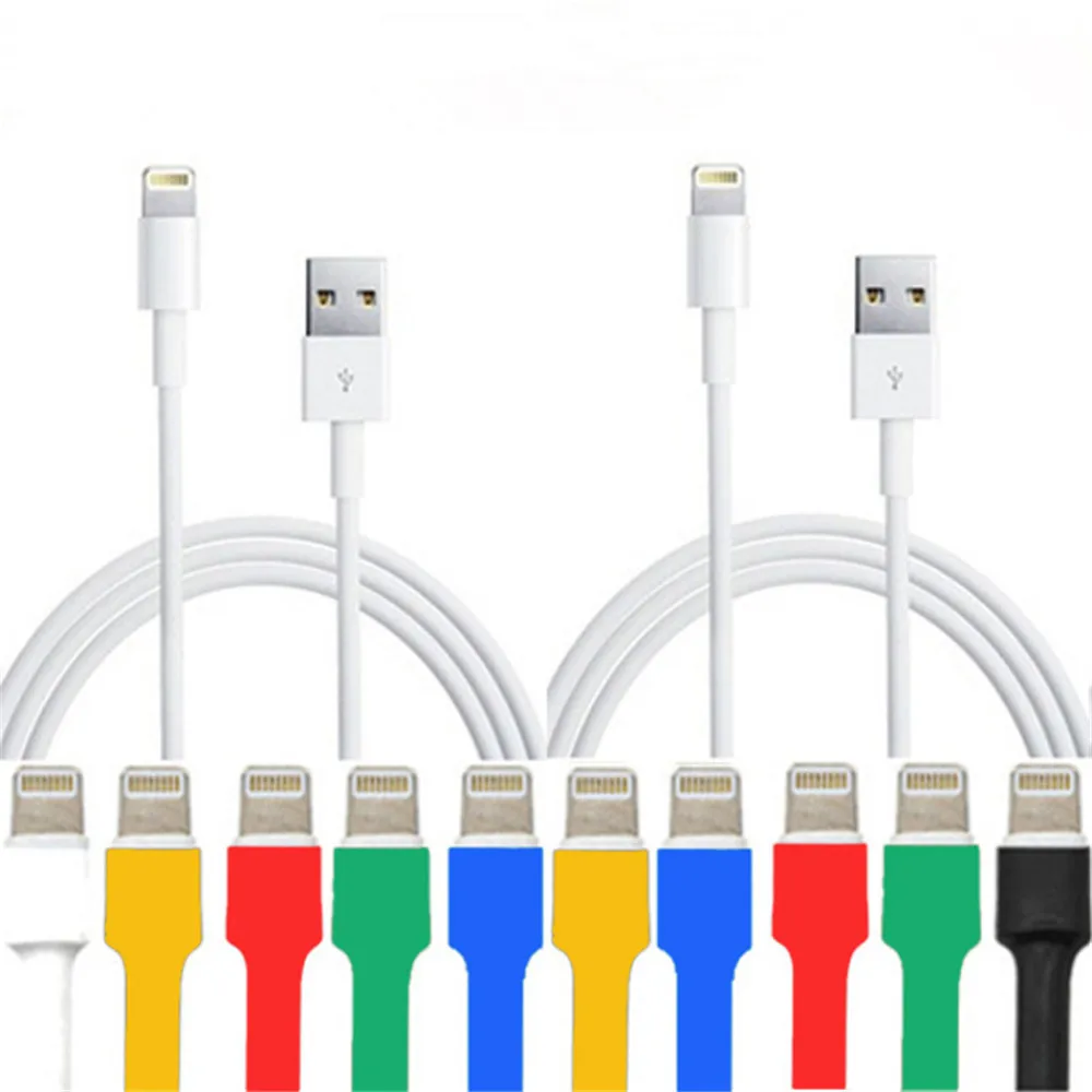 12 шт. одноцветная защита кабеля usb кабель провод органайзер для наушников