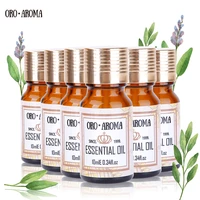 famous brand oroaroma lemon sandalwood patchouli citronella rose musk ssential oils pack for aromatherapy spa bath 10ml6