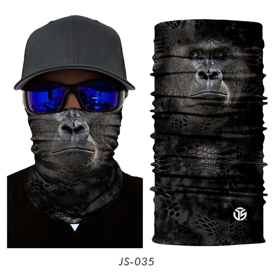 3D кошка собака бесшовная Волшебная Шея Gaiter маска для лица щит трубка Балаклава для велоспорта рыбалки Лыжная Байкерская бандана повязка на голову шарф для мужчин и женщин
