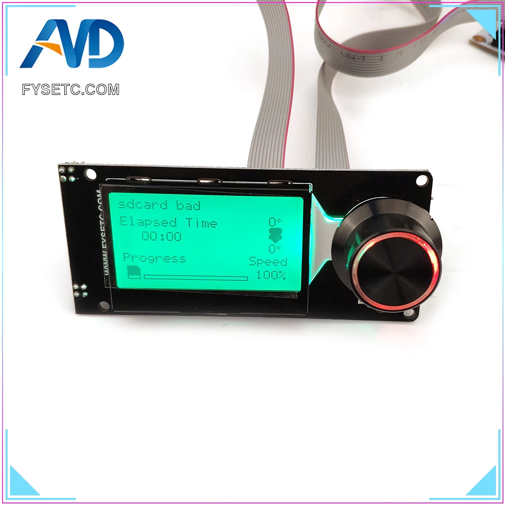 Детали для 3D-принтера типа F MINI12864 ЖК-экран mini 12864 v1.2 ЖК Смарт-дисплей черный на