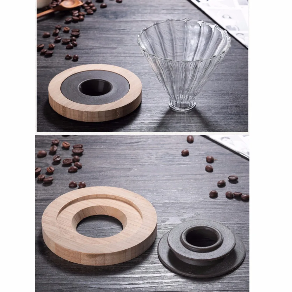 V60 залить над стеклянным кофейником фильтр диапазон стекла кофе пивоварения сервер графин ручной капельный чайник пивоварня бариста Перколятор