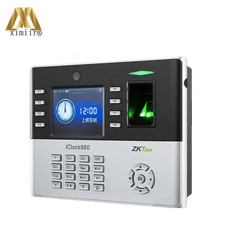 Iclock980 отпечатков пальцев посещаемость времени и система контроля допуска к двери