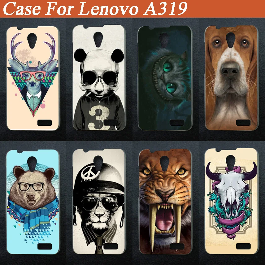 Новое поступление Модный чехол с рисунком для Lenovo A319 Тигр Лев медведь собака Diy