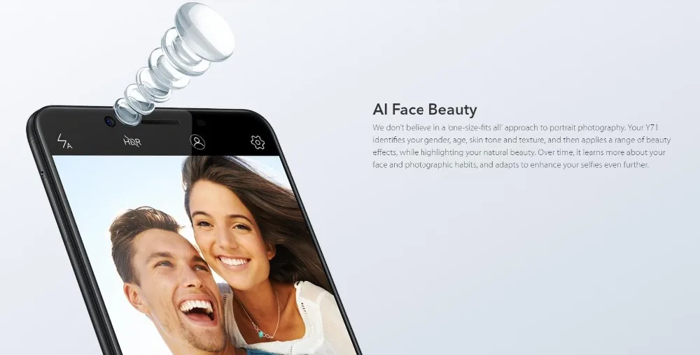Vivo Y71 Смартфон Android 8,1 Snapdragon 425 четырехъядерный 3g+ 32G 5,9" 13MP Face Wake AI Selfie мобильный телефон