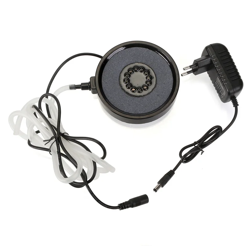 EU Plug Светодиодная лампа для ландшафтного дизайна аквариума, светильник для аквариума, декоративный светильник для аквариума, воздушный круглый светильник с пузырьками, увеличивающий кислород, воздушный насос - Цвет: EU Plug