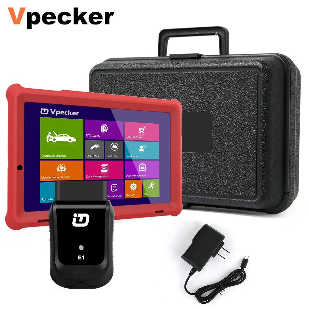 Vpecker E1 US Tablet Vpecker E1 wifi автомобильный диагностический инструмент OBD2 сканер планшет для автомобиля ABS подушка безопасности SRS масло сброс Профессиональный сканер автомобильный OBD - Цвет: Vpecker E1 US Tablet