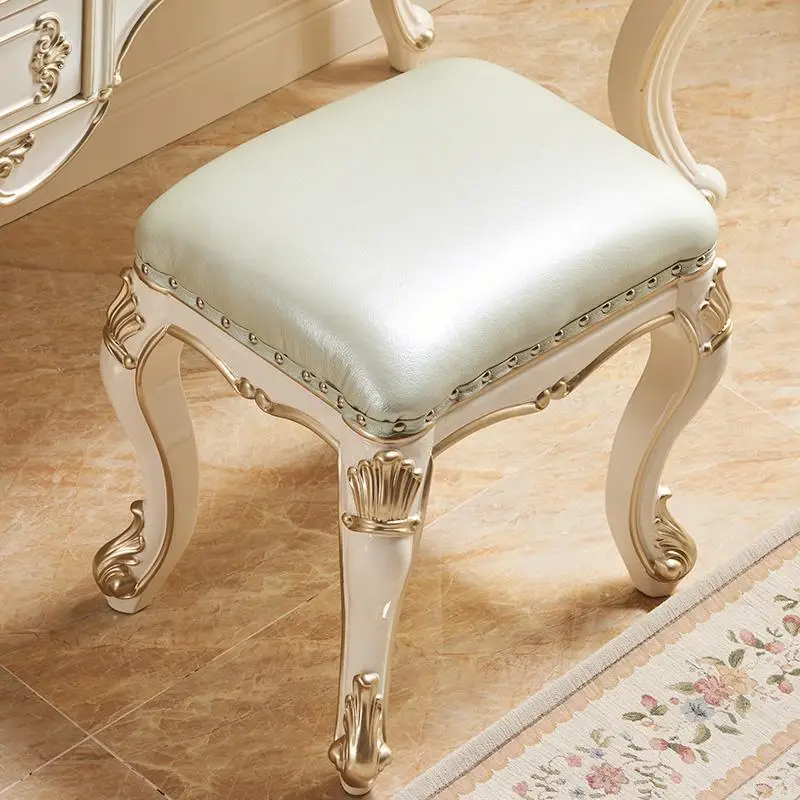 Спальня все из массива дерева европейские кожаные туалетный стул элитное