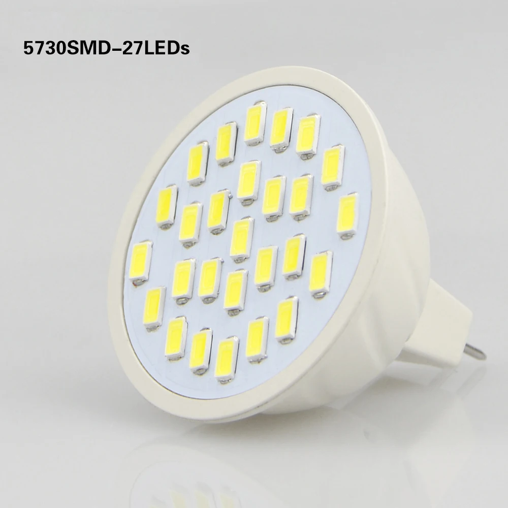220 В GU10 MR16 2835 5730 SMD Светодиодная лампа прожектор светодиодная GU5.3 Lamparas точечный