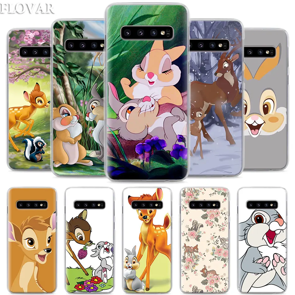 Бэмби Thumper чехол для телефона для samsung Galaxy S10e S10 плюс S7 S8 S9 Plus, Note 8, 9, 10, плюс M10 M20 M30 жесткий чехол Coque