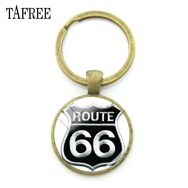 TAFREE шоссе 66 США, дорожные знаки, брелки, модные трендовые брелки-цепочки, металлический кулон для ключей от автомобиля, ювелирные изделия для лучшего друга UR08 - Цвет: UR17
