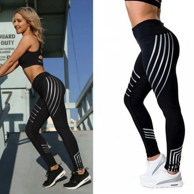 

2019 Fashion Women Leggings Slim High Waist Elasticity Leggings Fitness Printing leggins Breathable Woman Pants Leggings