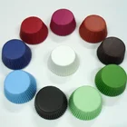 Бумажные Формочки для кексов, белые, черные, синие, коричневые, зеленые, однотонные, форма для выпечки кексов, красный горошек, 4 выпечки, 50 шт.