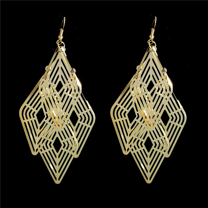 Женские винтажные серьги подвески в богемном стиле 2 цвета|earring settings white gold|earrings