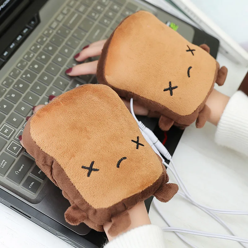 1 пара теплых перчаток для рук с USB теплые зимние перчатки без пальцев