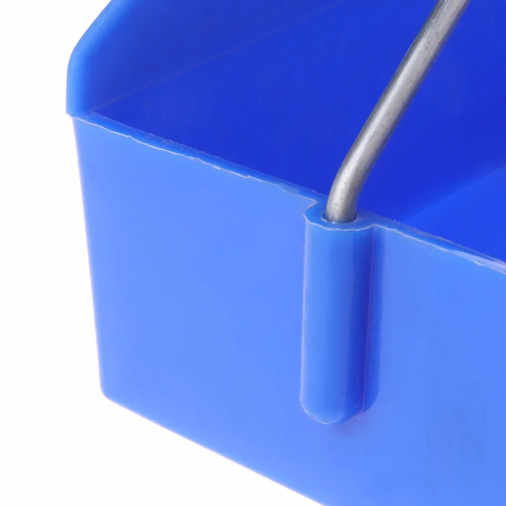 

19.5cm Bird Pigeon Feeder Water Food Feeding Bowl Dispenser Birds Parrots Hanging Cage Rectangle Bird Supplies C42