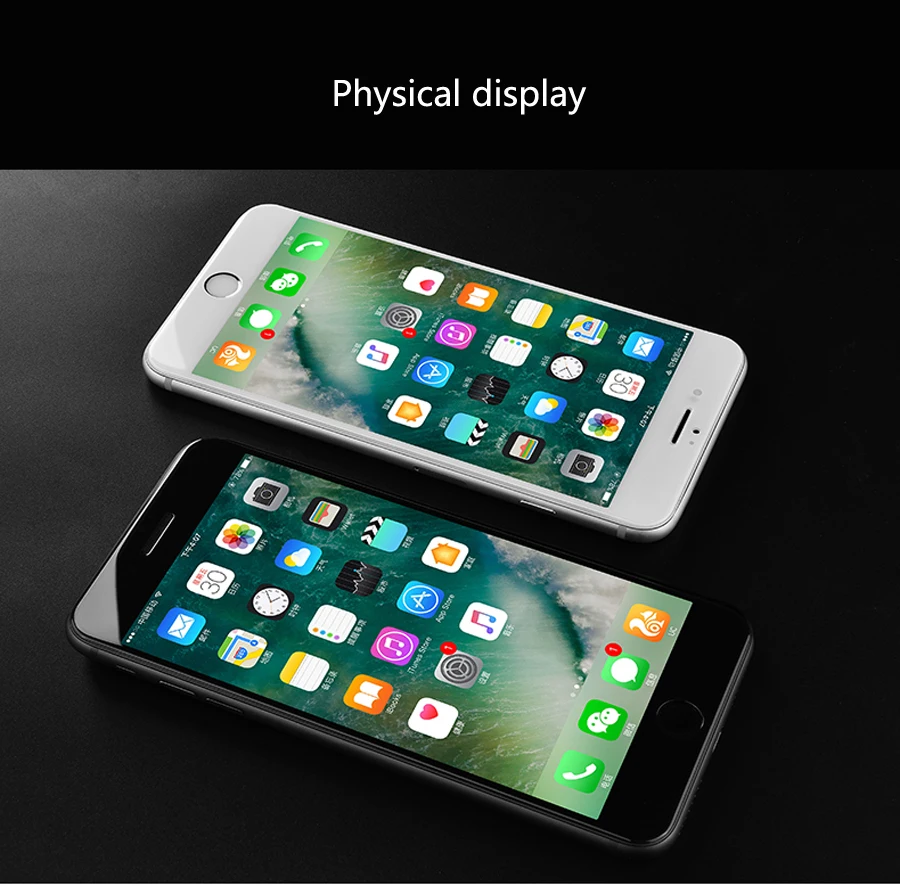 4D круглое изогнутое закаленное стекло для iPhone7 7plus самое полное покрытие iphone7 4d