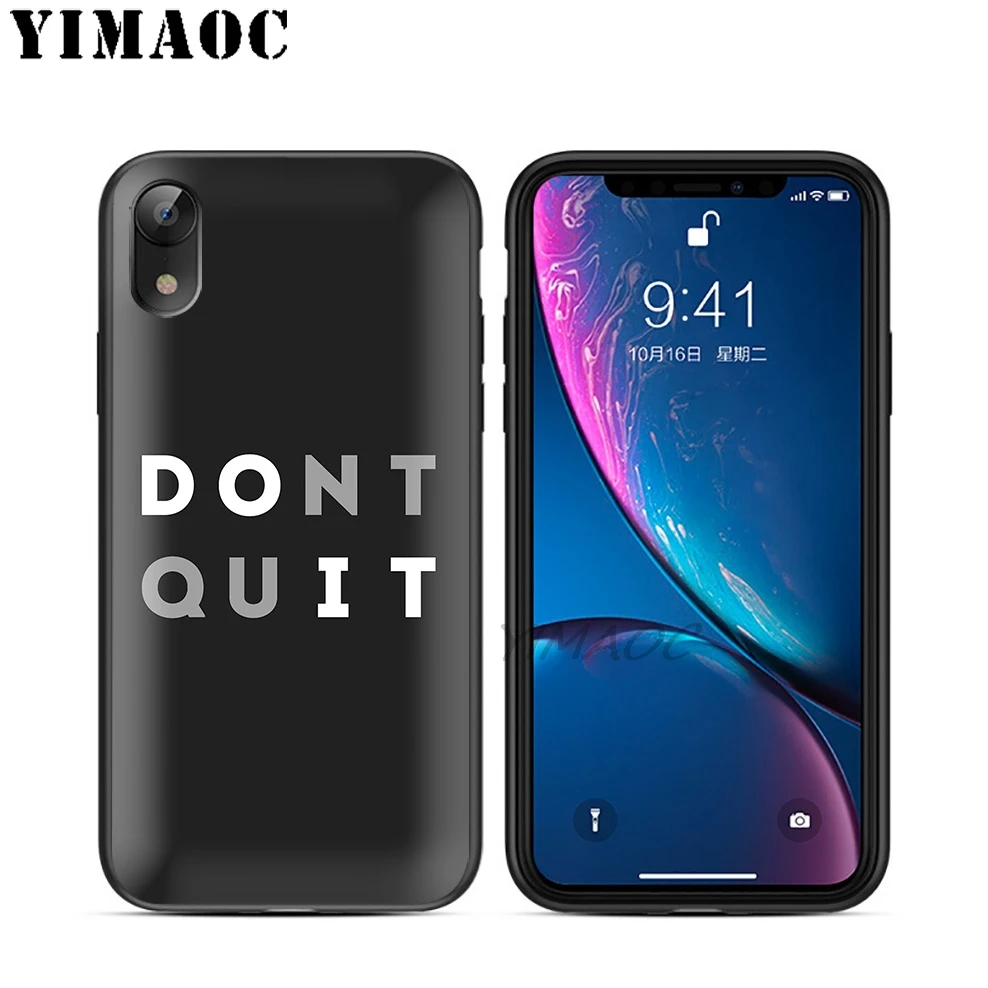 YIMAOC Conquer Gym Gain Бодибилдинг мягкий черный силиконовый чехол из ТПУ для iPhone X или 10 8 7